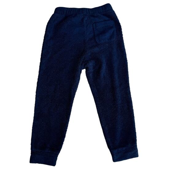 Uniqlo Boys Blue Stripes Fuzzy Fleece 2 Piece Sweater Pants Pajama Set 5-6 yrs - Picture 6 of 7